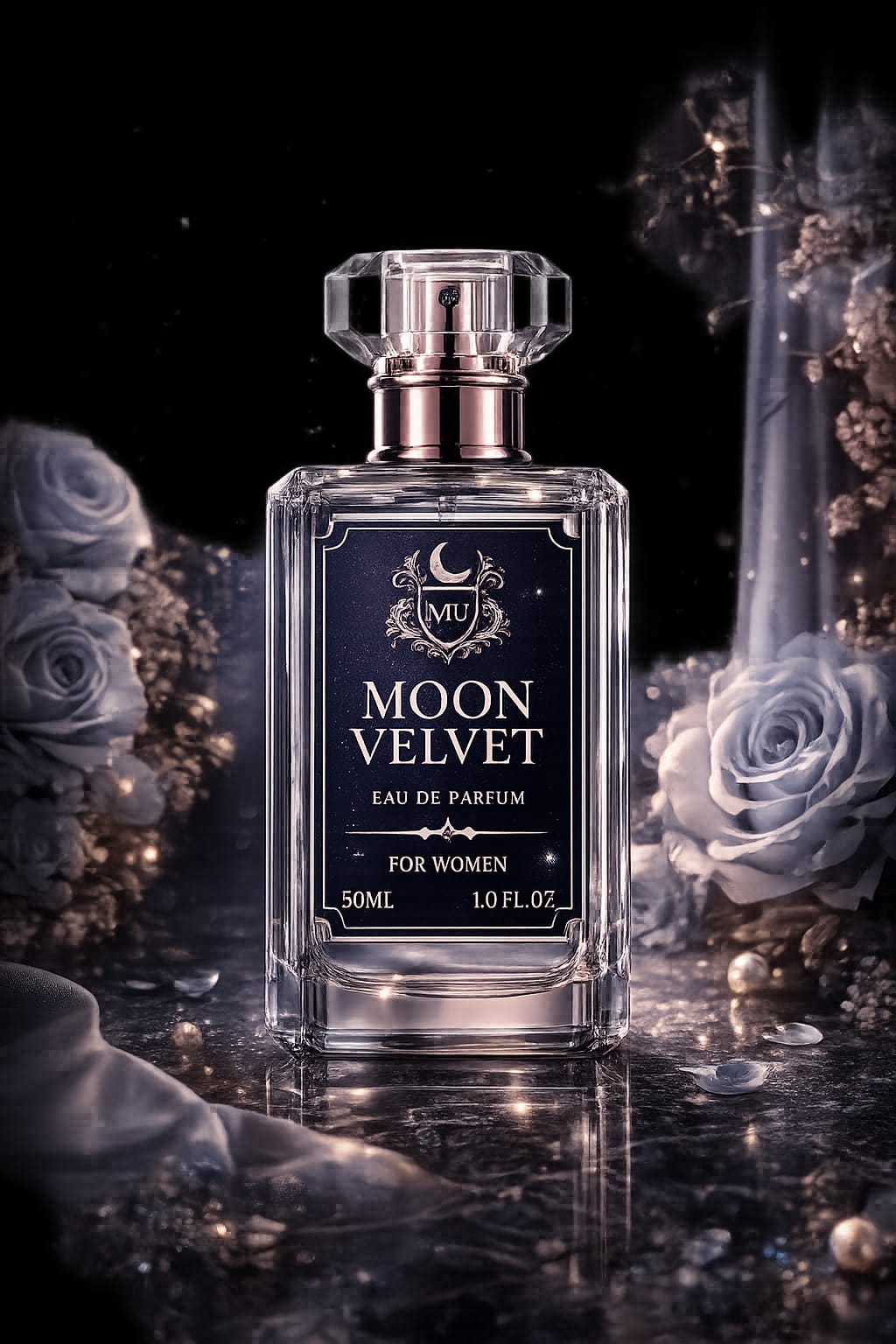 Moon Velvet Eau De Parfum for Women – 50ml | Premium Long-Lasting Perfume | Crazy Genzy Collection