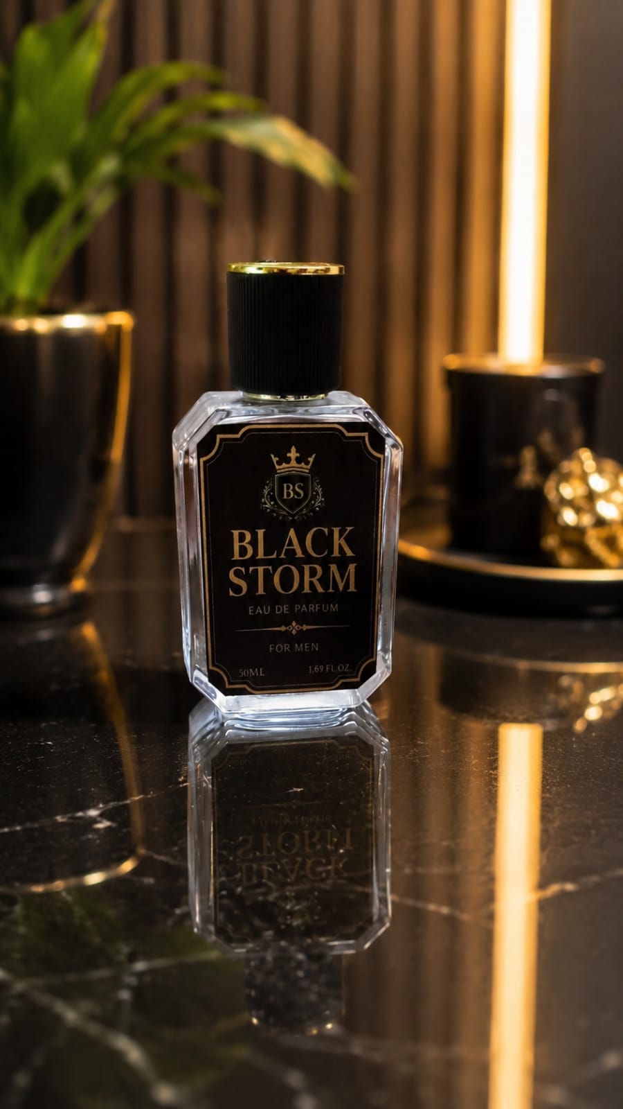 Black Storm Eau De Parfum for Men – Premium Long Lasting Fragrance (50ML)